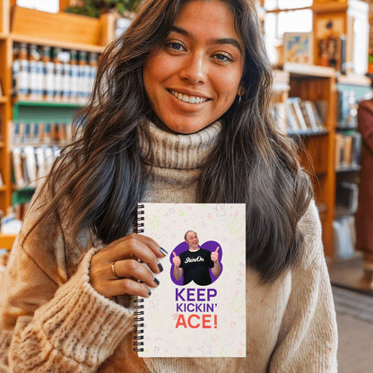 Keep Kicking Ace Spiral Notebook