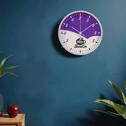 Coffee with ShineOn Logo Clock